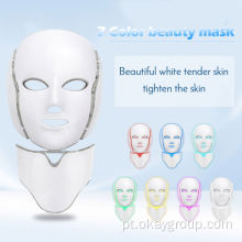 Terapia de luz LED para cuidados com a pele facial de 7 cores